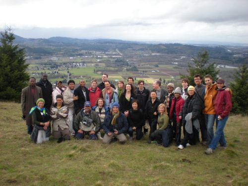 ELAW partners gather at the top of Mount Pisgah