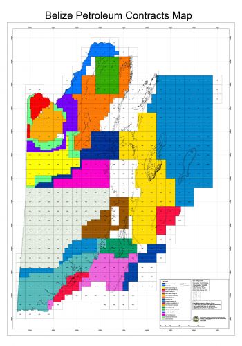 Belize Petroleum Contracts Map