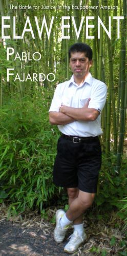 Pablo Fajardo event invitation