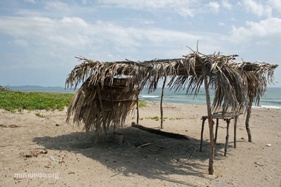 Garifuna built sun shade
