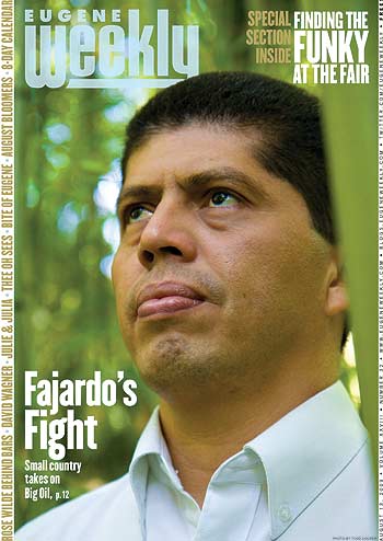 Pablo Fajardo in Eugene Weekly