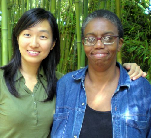 Fang Lei, China with Antoinette Moore, Belize